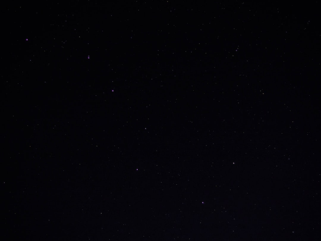black and white stars during night time