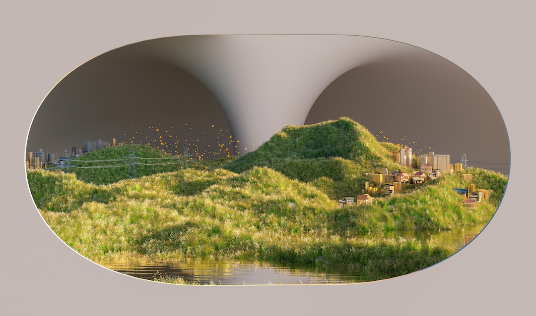 a view of a town from a window
