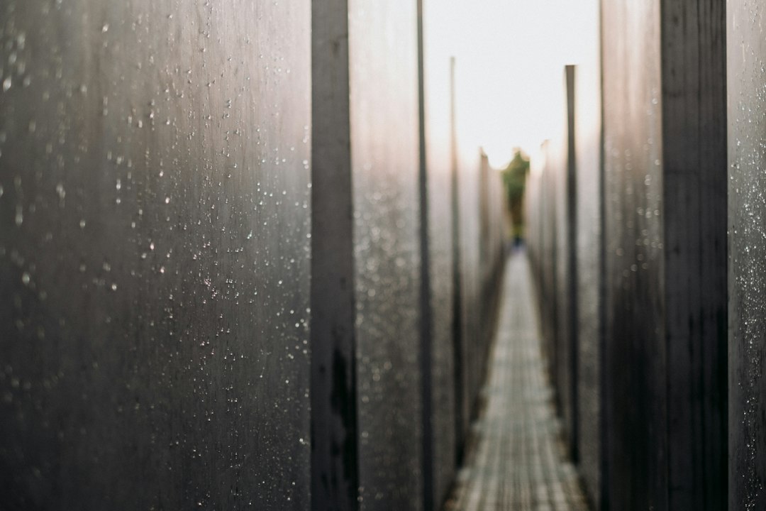 a person walking on a bridge