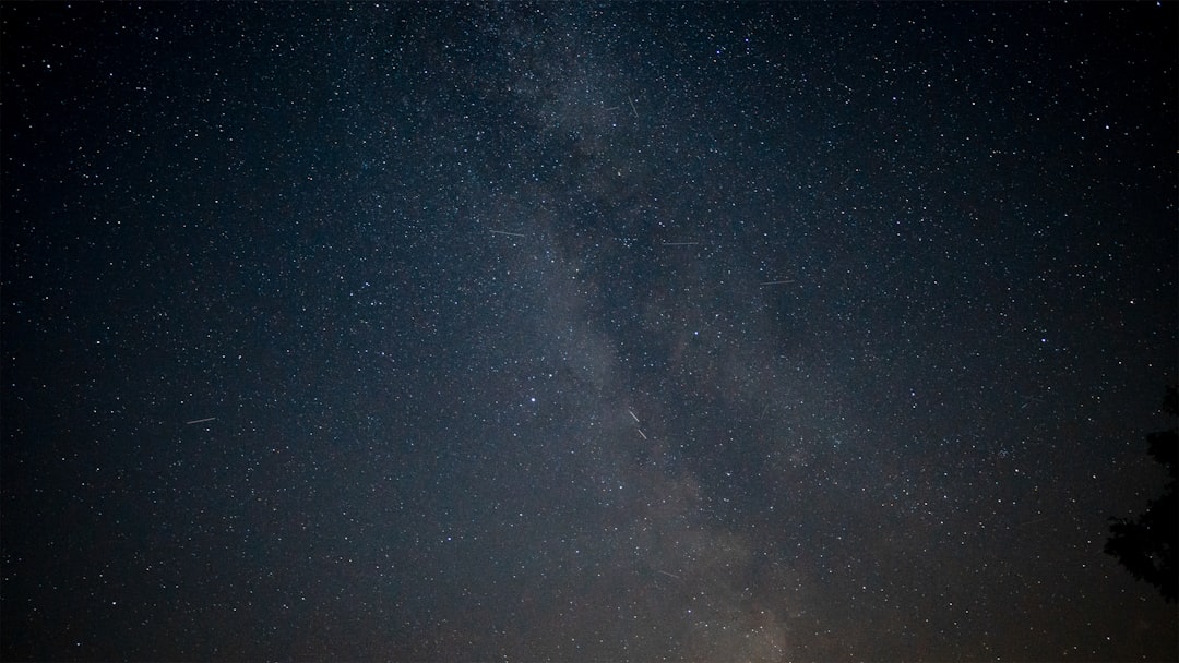 starry night sky over the starry night