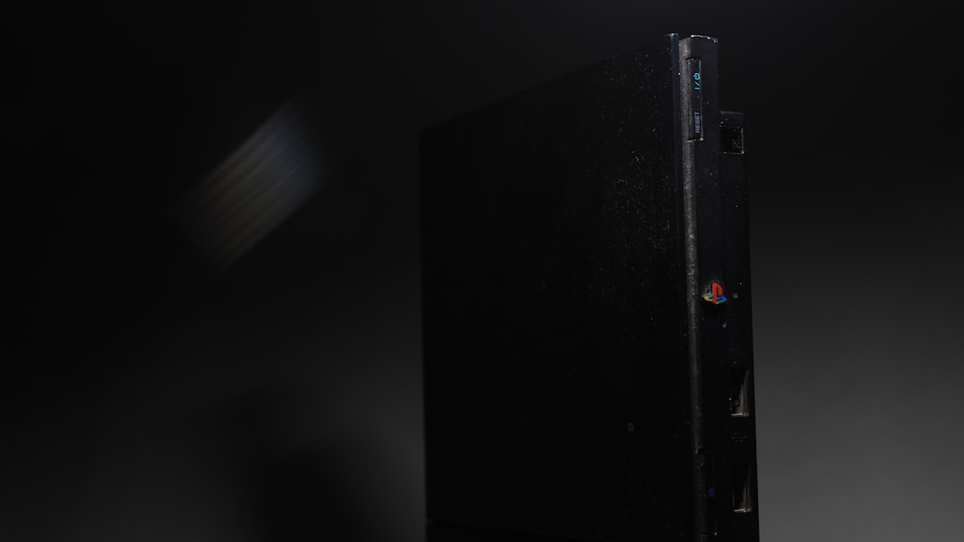 a black box sitting on top of a table