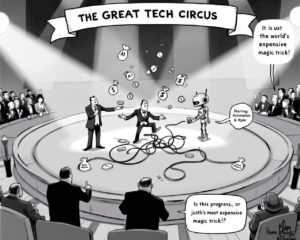 Le grand carnaval des intelligences : entre médailles artificielles, gadgets jetables et miracles en trompe-l’œil