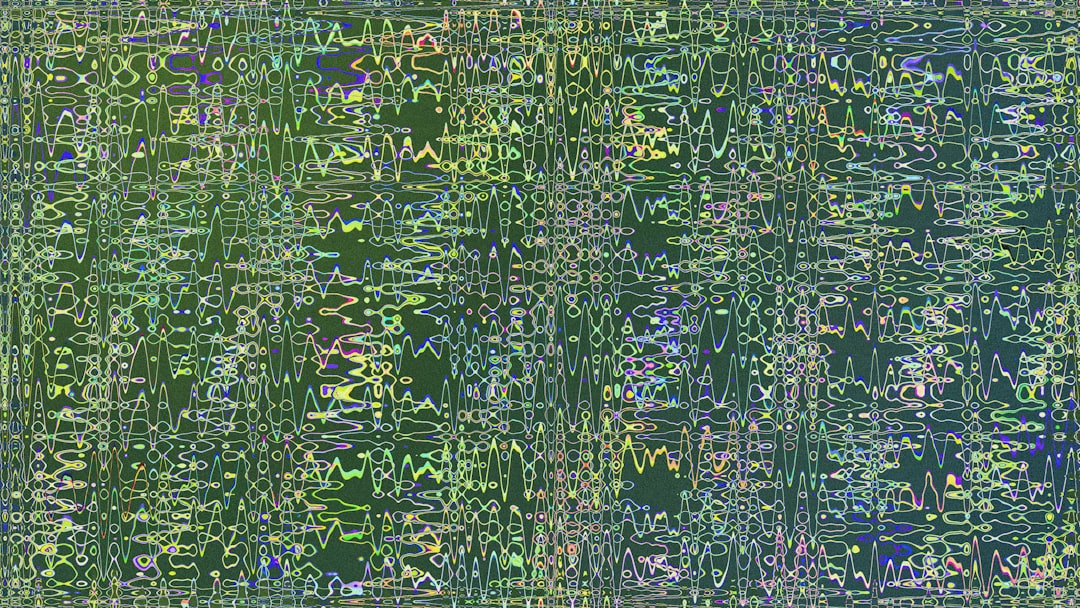 Abstract green and yellow pattern.