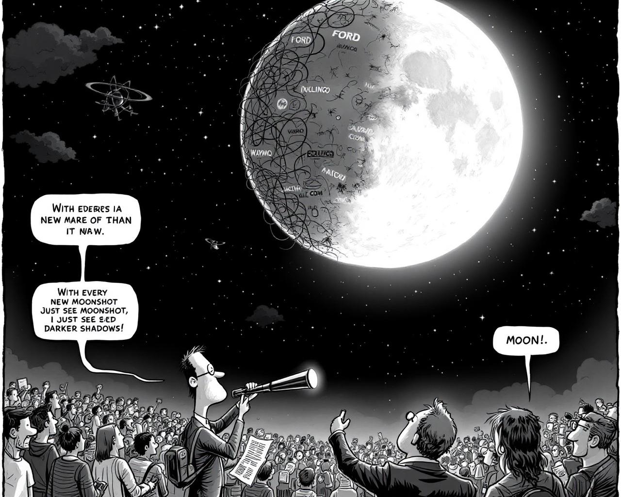 De la lune aux pixels : la tech brille, s’efface, puis recommence