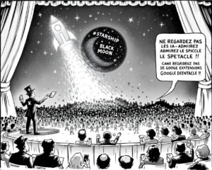 Des lunes noires aux pop-ups lucides : la farce du progrès sous contrôle