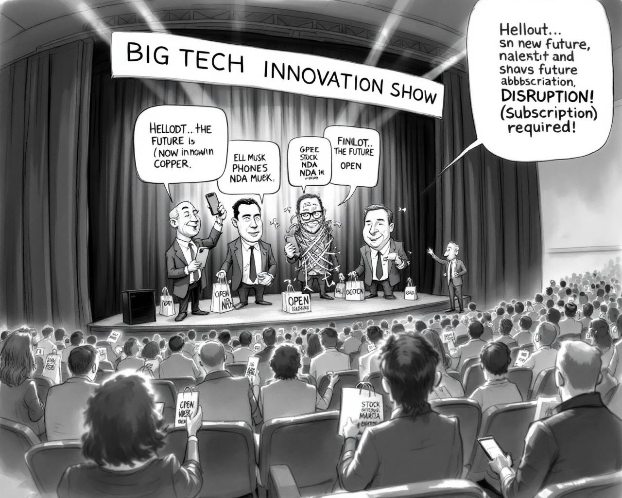 Le grand cirque de l’innovation : entre ruée vers l’IA, faux open source et marchandisation du quotidien