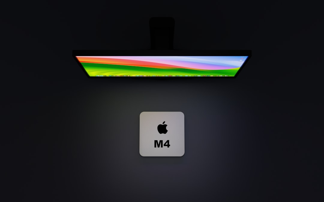 an apple logo is displayed on a wall