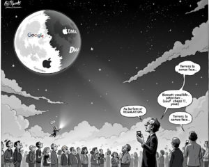 L’Europe et la lune : quand technologie et progrès montrent toujours la même face