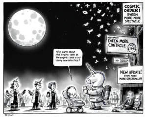 Du côté obscur de la lune… et du code : Tech, IA, licornes et crises d’interface