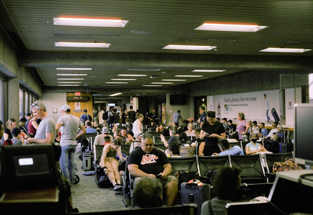 a large group of people sitting in a room