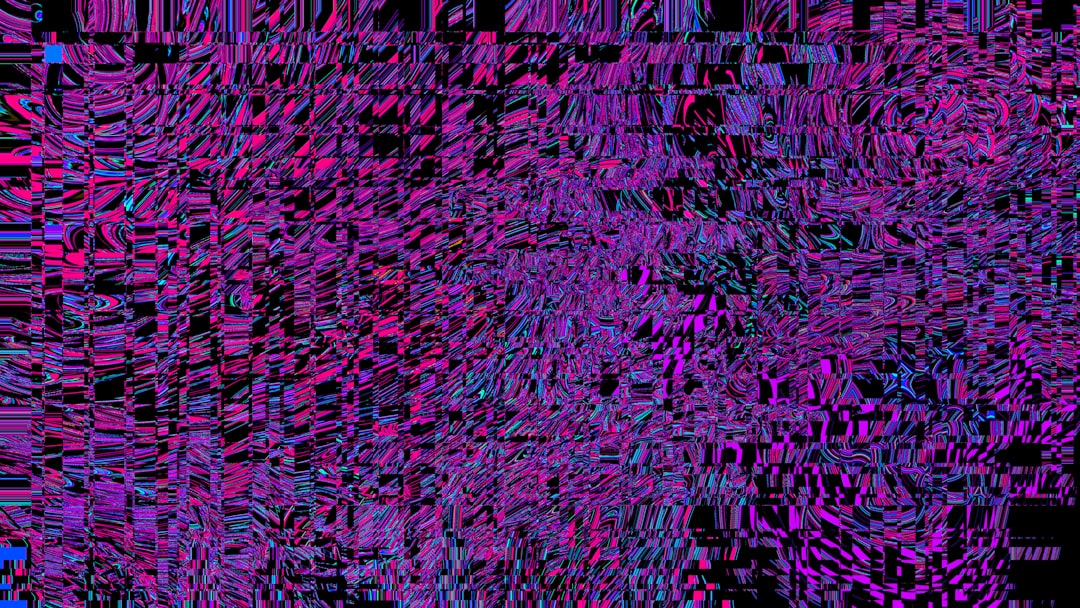 Abstract, colorful, pixelated digital art.