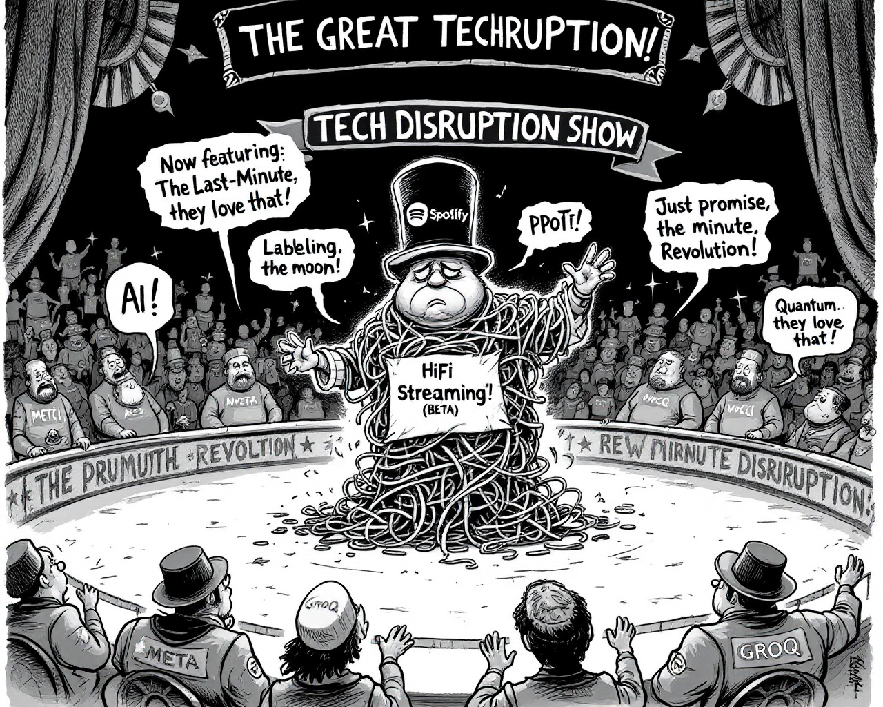 Spotify, Meta, Groq : la technologie entre promesse, pirouette et désillusion