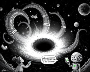 De l’univers à l’UI : entre trou noir, nuage électrique et super-app sœur Anne