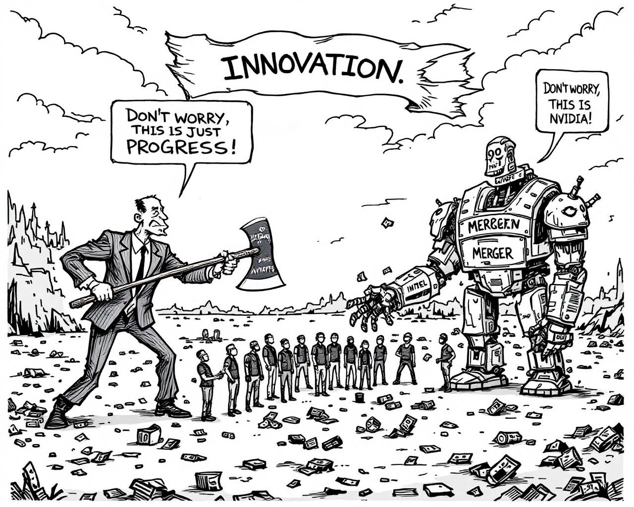 Squelettes numériques et alliances cannibales : quand la tech saborde son futur (et le nôtre)