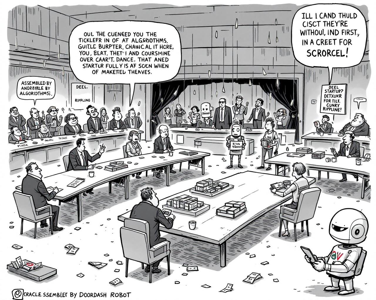 Robots sur les trottoirs, marionnettes au sommet — comment la tech digitalise la mascarade