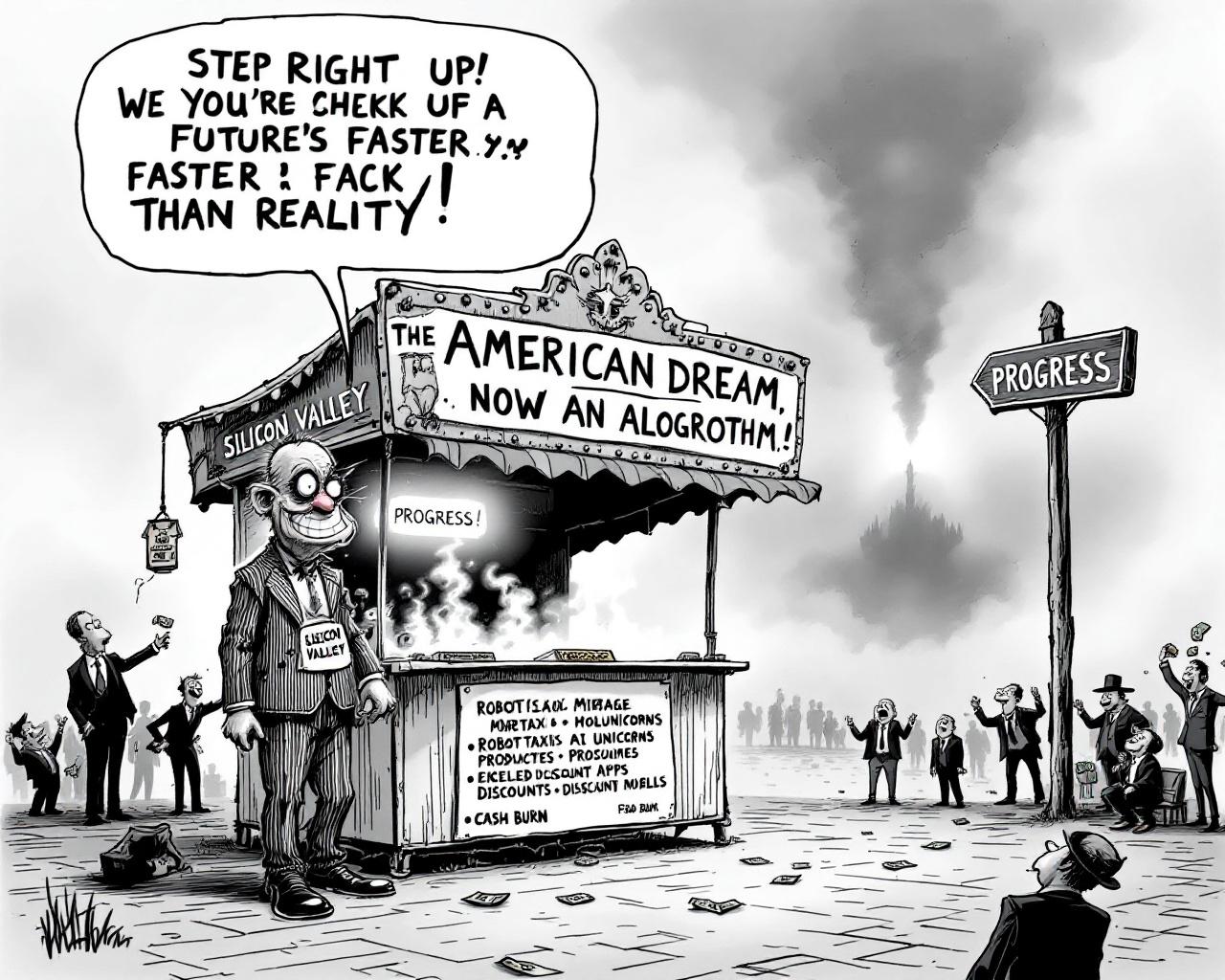 Les milliards à toute vitesse : quand la tech américaine fait du surplace en courant