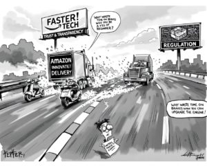 Code qui clignote, data qui déborde : la tech en mode livraison express, assurance non comprise