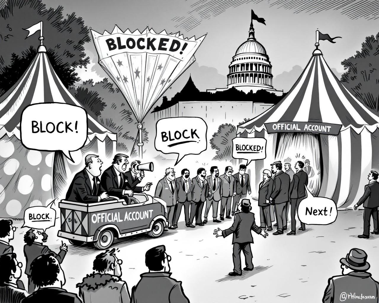 BlocknRoll : quand la Maison-Blanche se prend la pluie sur Bluesky