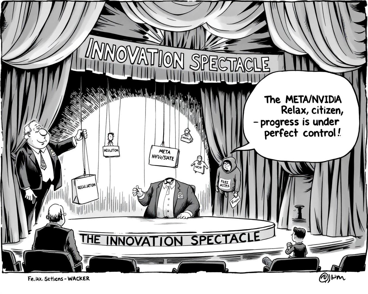 Bienvenue dans le Grand Manège Technologique : Quand IA, Prédateurs et Régulateurs Partagent le Code Source