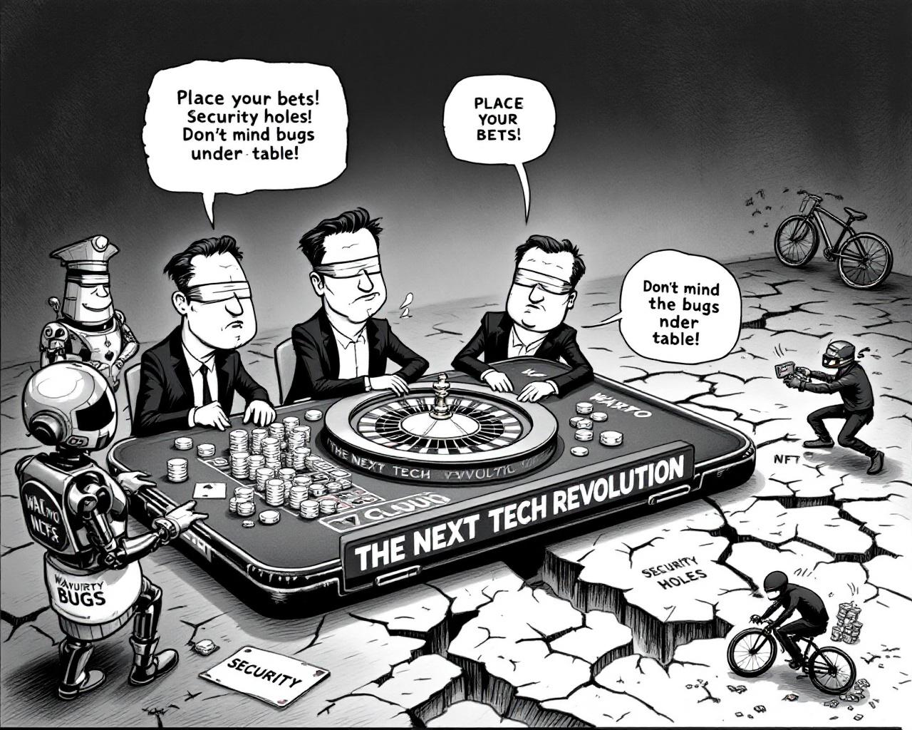 Disruption XXL : quand la hype connecte l’IA, les robinets à cash et les bugs sans fin