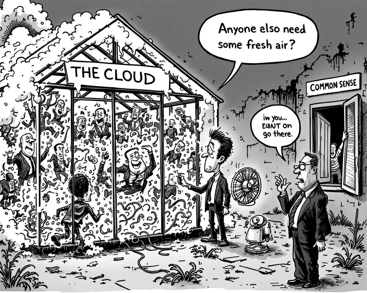 Cloud à ébullition, planète en ventilation : l’IA cherche son point de fusion – ou d’équilibre ?