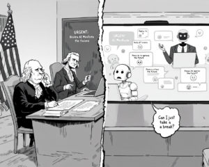 Convoquer Franklin sur Google Meet ou l’art de l’IA qui rend tout épique… et épuisant