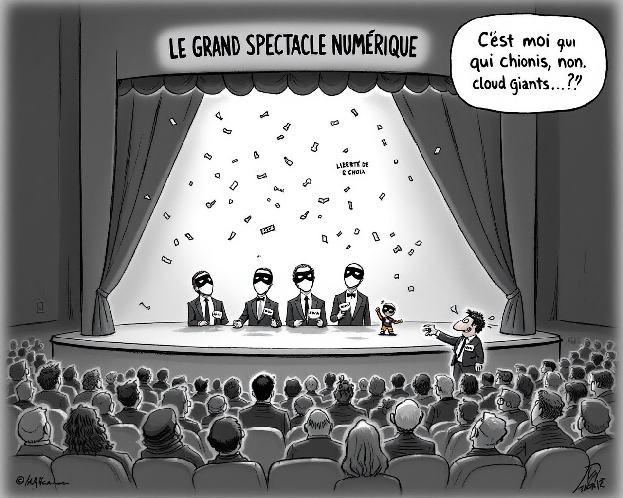 Illusion du contrôle : entre anti-pub, IA simulée et nuages envahissants, qui dirige vraiment le spectacle ?