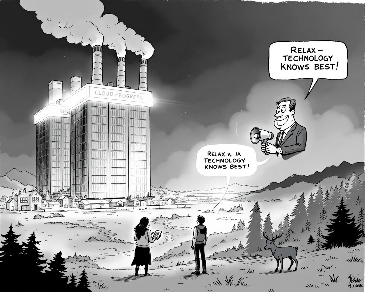 Randonnée, Data Centers et autres mirages de la délégation numérique